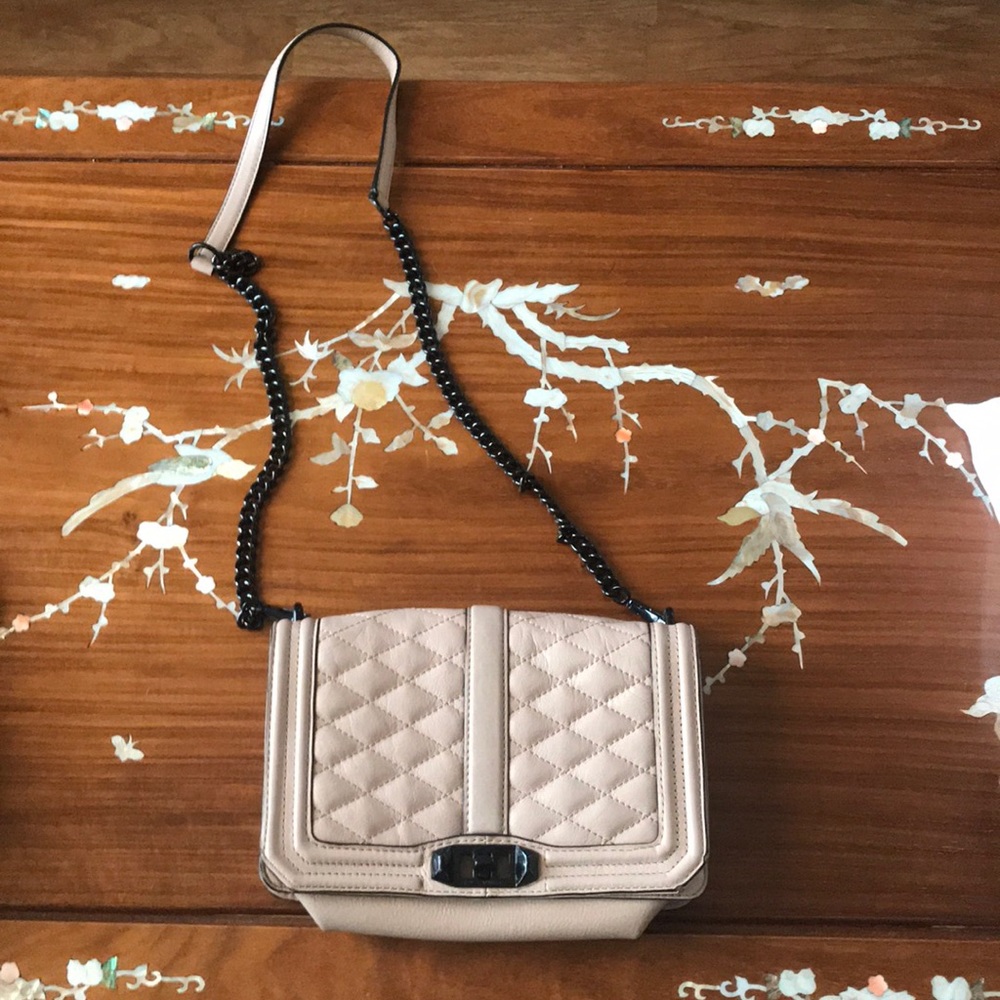 Rebecca Minkoff Love blush crossbody bag